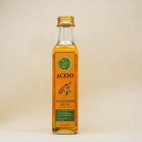 Aceso Pure Yellow Mustard Seed Cold Pressed Oil